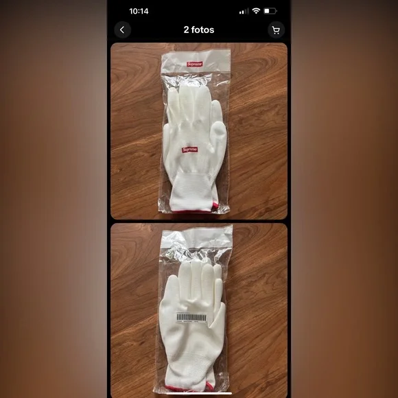 SUPREME rubberized gloves 1 pair NWOT - Picture 5 of 6